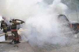 Пожар в муниципальном образовании Боградский район