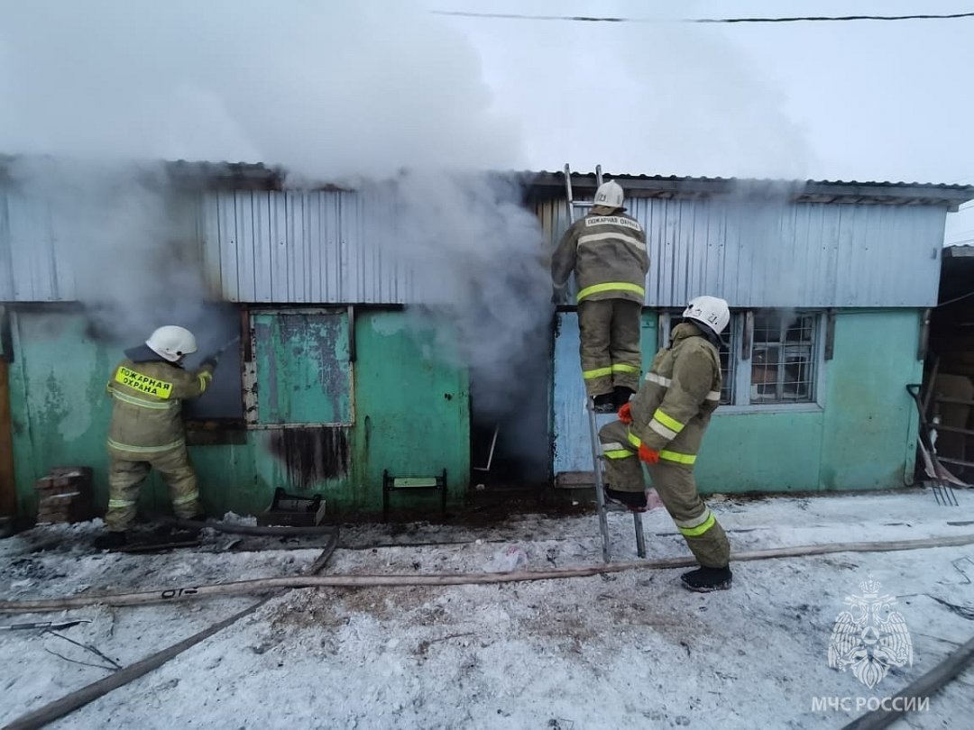 Пожар в муниципальном образовании Боградский район